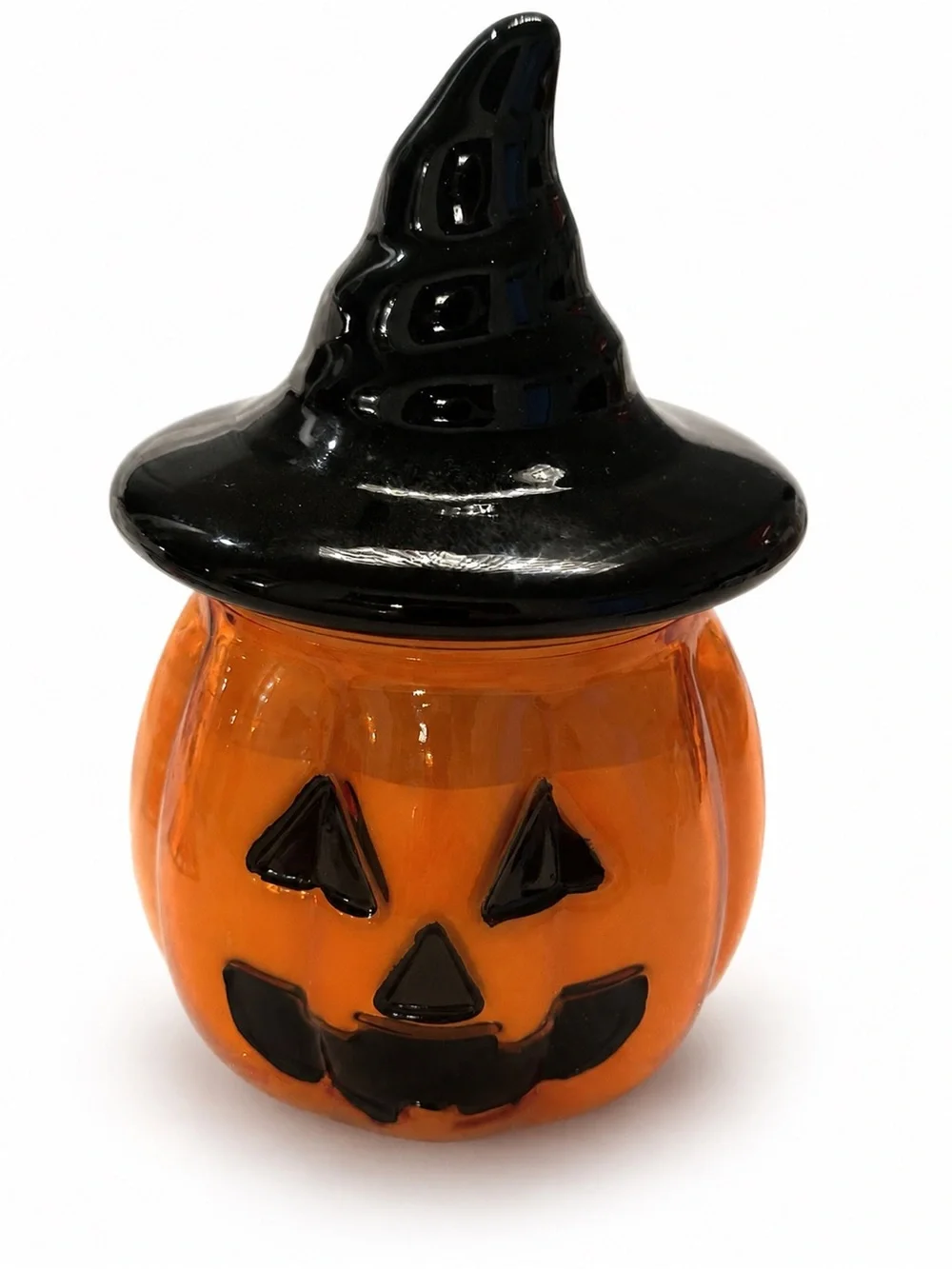 🎃Halloween Pumpkin Jack-O'-Lantern Scented Candle with Witch Hat Lid 12oz 🎃